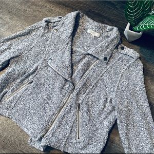 Knit cropped utility sweater